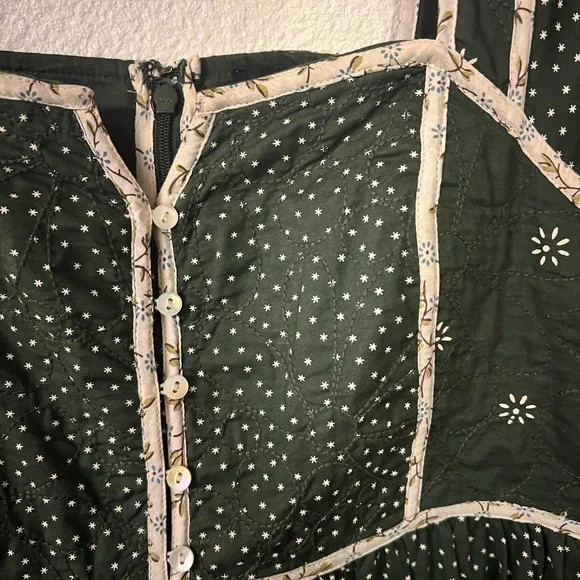 Madewell Green Patchwork Mini Dress | Size 4 - Picture 6 of 12